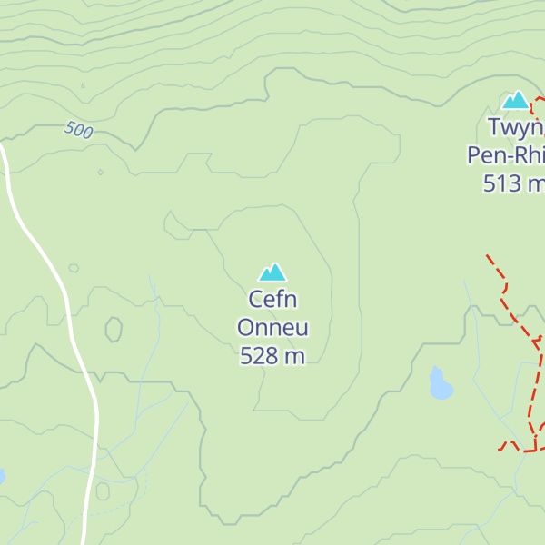 Map of Cefn Onneu