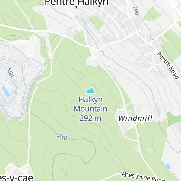 Map of Halkyn Mountain