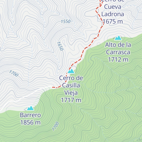 Map of Cerro de Casilla Vieja