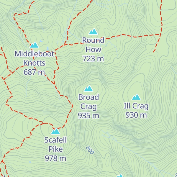Map of Broad Crag