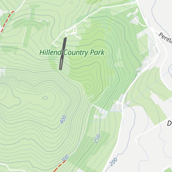 Map of Hillend Hill