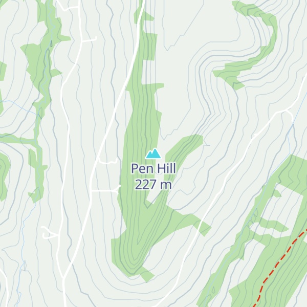 Map of Pen Hill