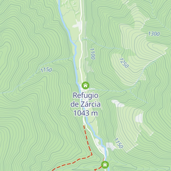 Map of Refugio de Zárcia