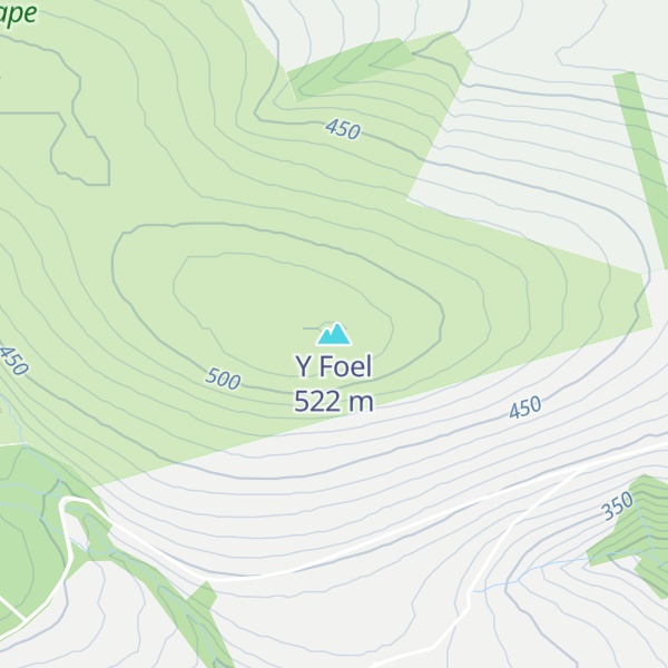 Map of Y Foel