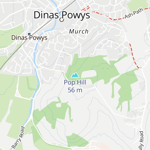 Map of Pop Hill