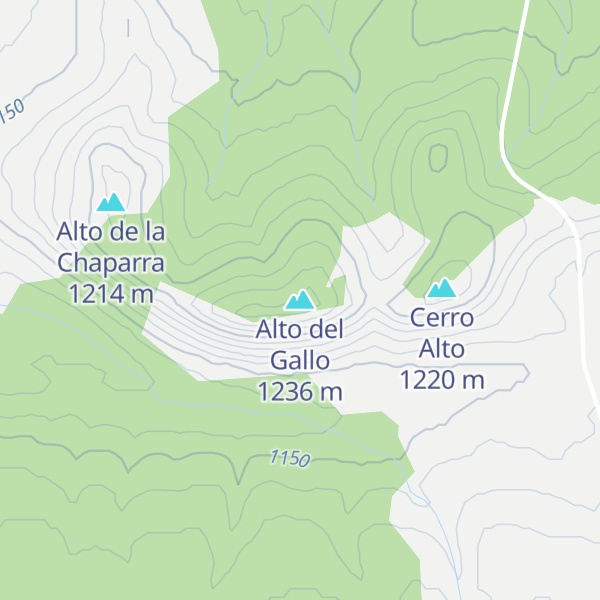 Map of Alto del Gallo