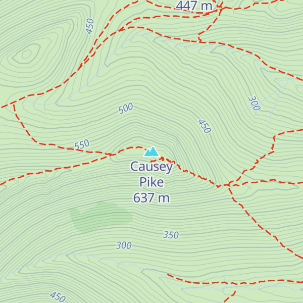 Map of Causey Pike