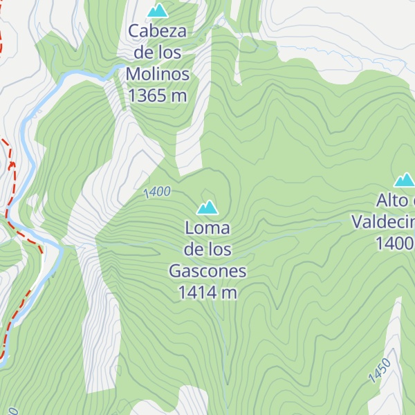 Map of Loma de los Gascones