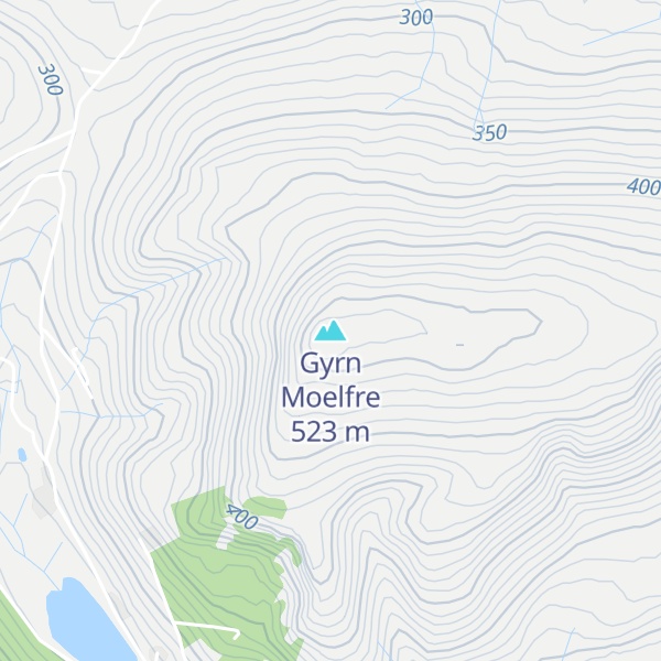 Map of Gyrn Moelfre