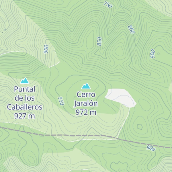 Map of Cerro Jaralón