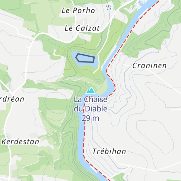 Map of La Chaise du Diable