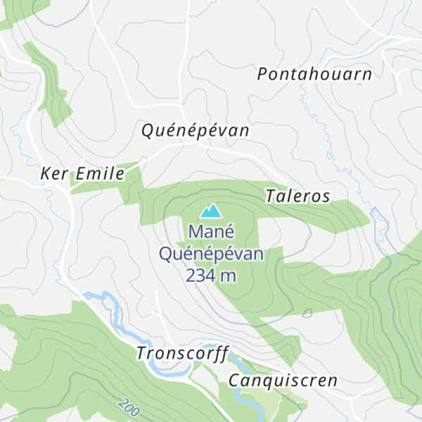 Map of Mané Quénépévan