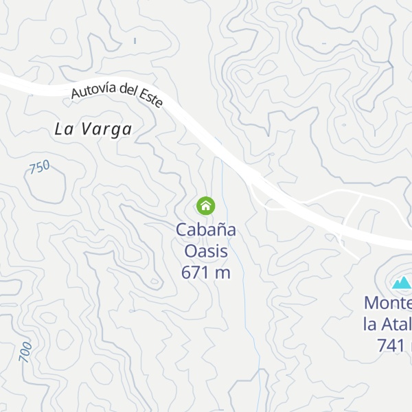 Map of Cabaña Oasis