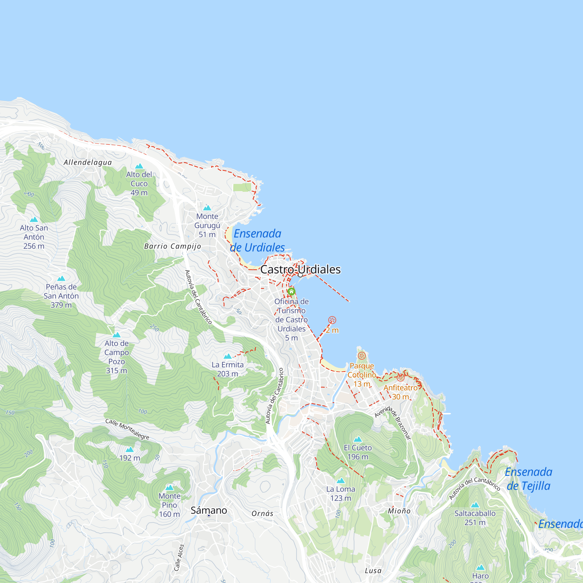 Oficina de Turismo de Castro Urdiales map