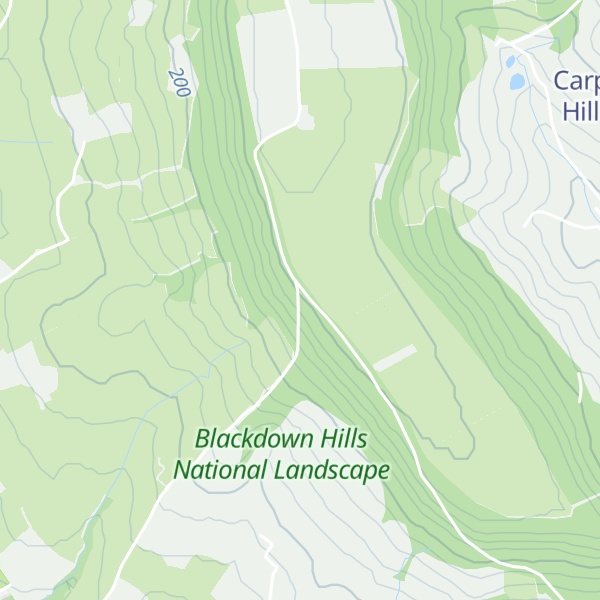 Map of St Cyres' Hill
