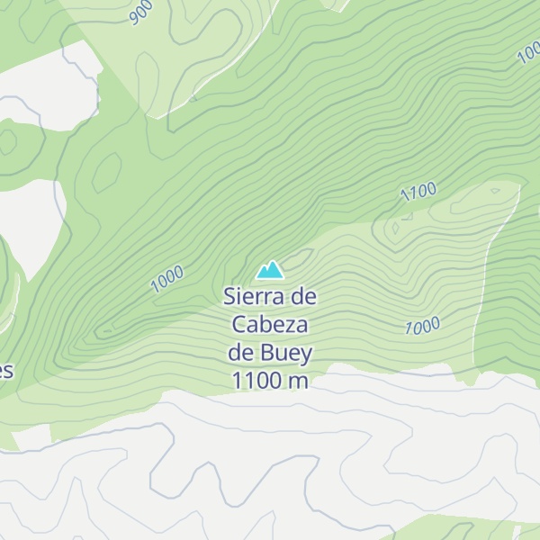 Map of Sierra de Cabeza de Buey