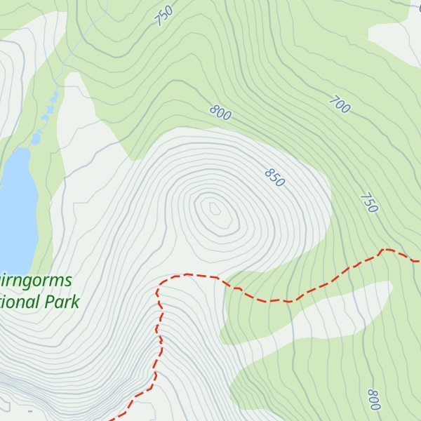 Map of Meikle Pap