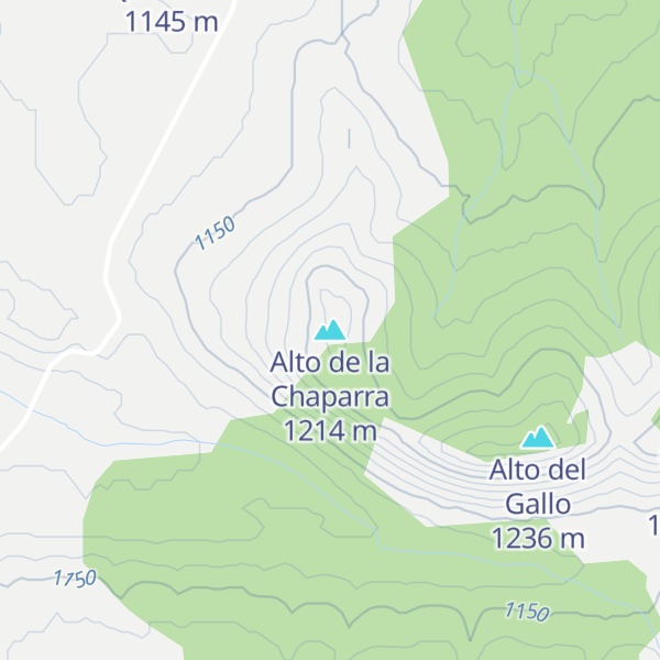 Map of Alto de la Chaparra