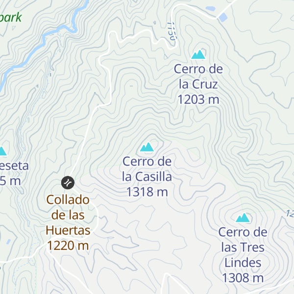 Map of Cerro de la Casilla