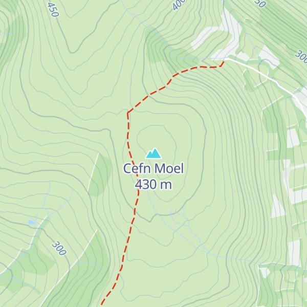 Map of Cefn Moel