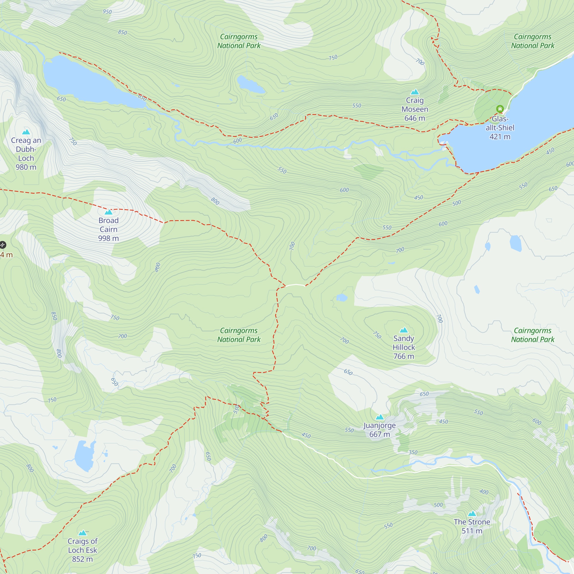 Allan's Hut map