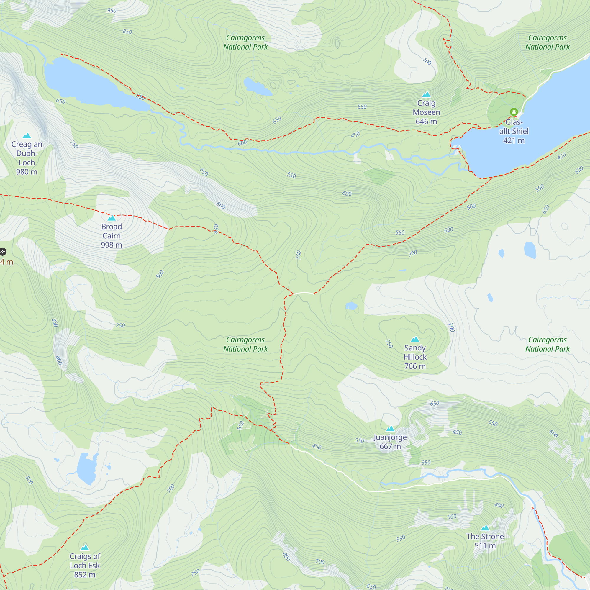 Allan's Hut map