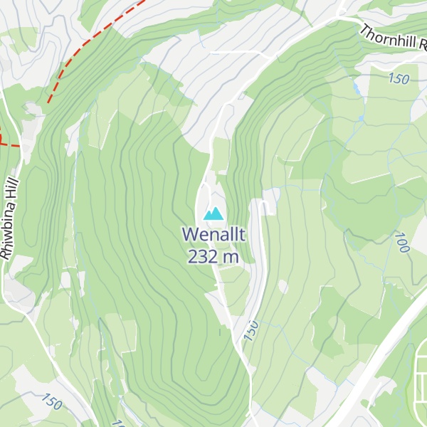 Map of Wenallt