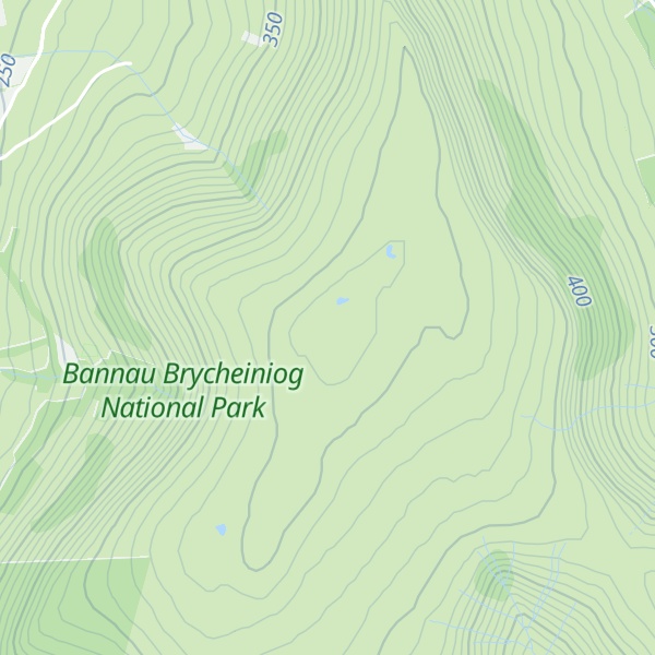 Map of Mynydd Llangorse