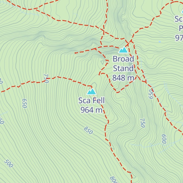 Map of Sca Fell