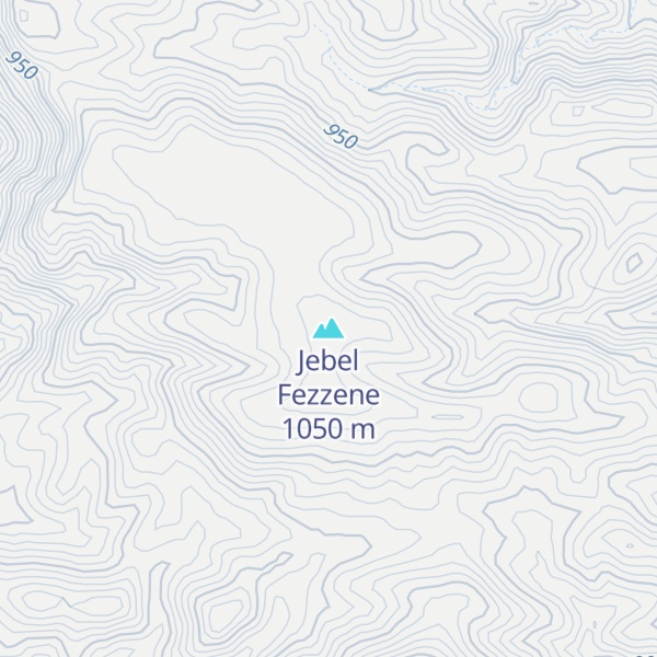 Map of Jebel Fezzene