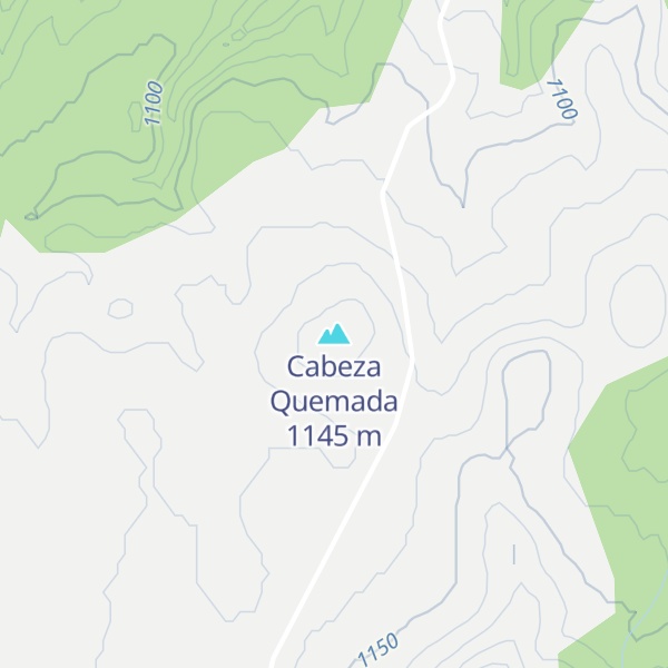 Map of Cabeza Quemada