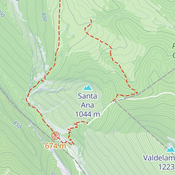 Map of Santa Ana