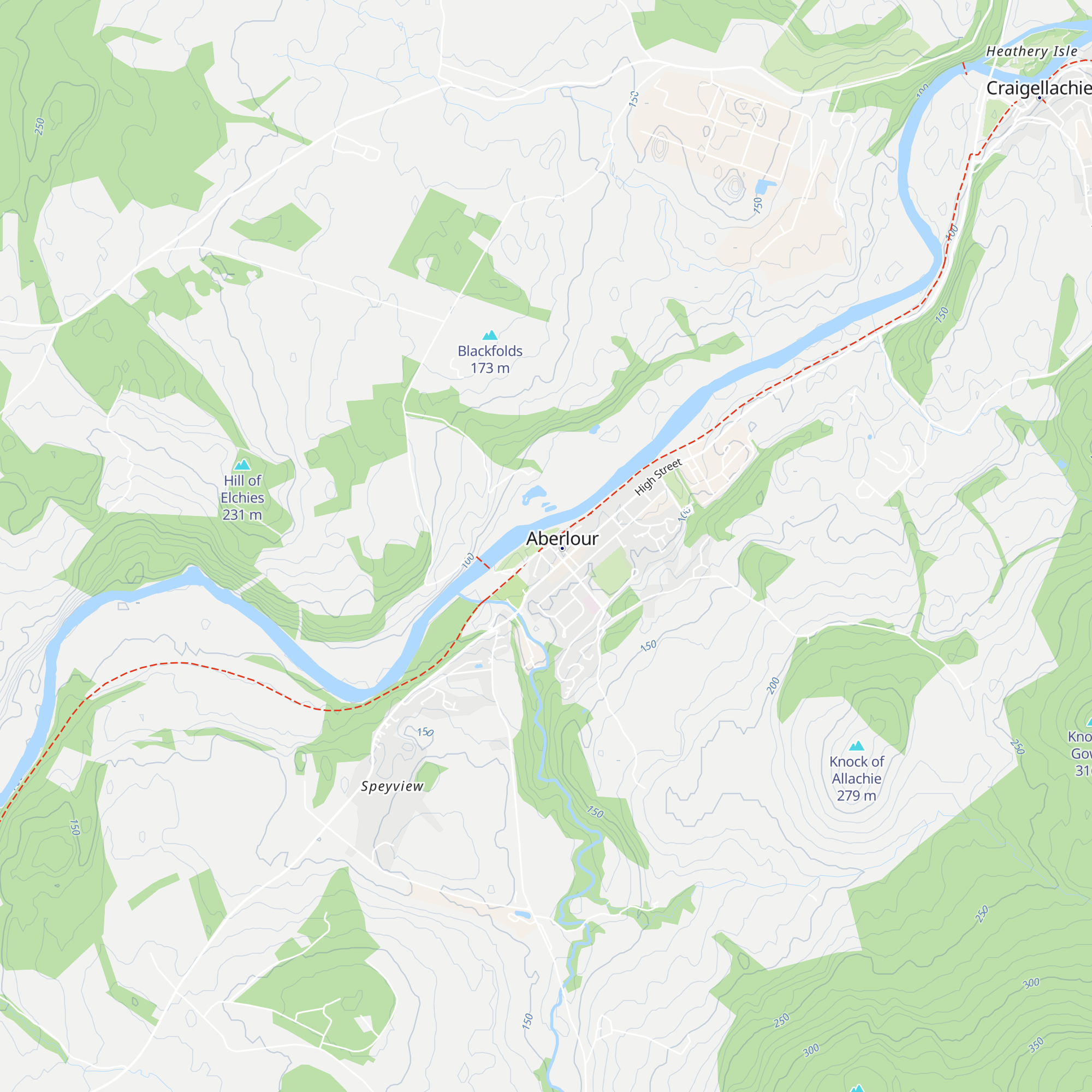 Speyside Way Visitor Centre map