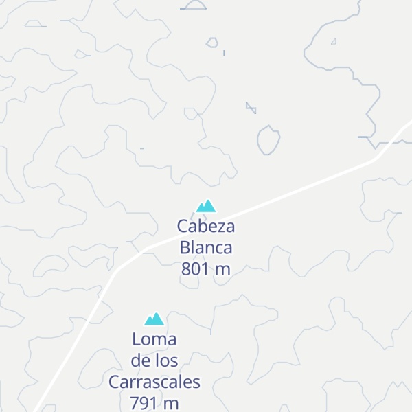 Map of Cabeza Blanca