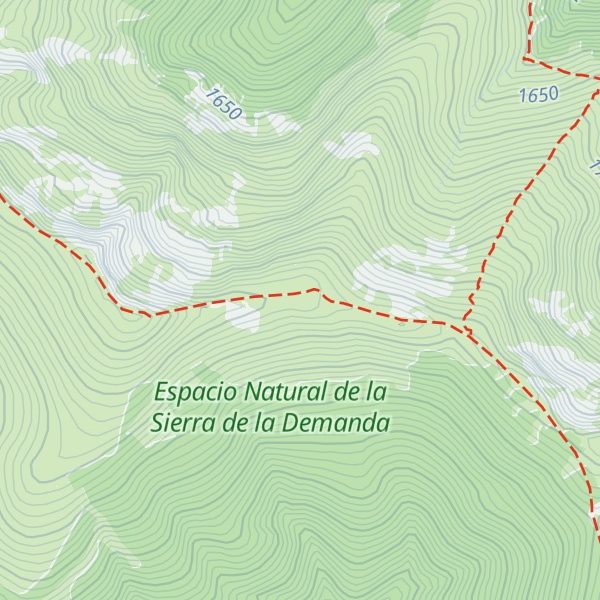 Map of Sierra de la Demanda