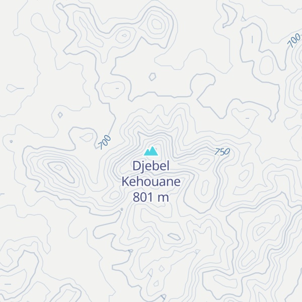 Map of Djebel Kehouane