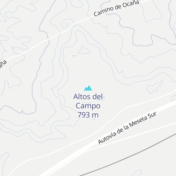 Map of Altos del Campo