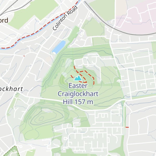 Map of Easter Craiglockhart Hill