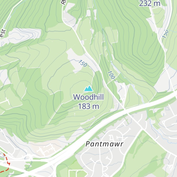 Map of Woodhill