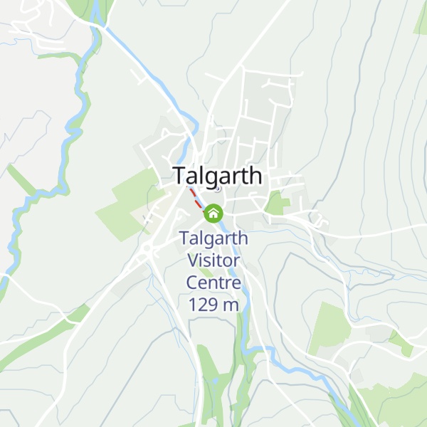 Map of Talgarth Visitor Centre