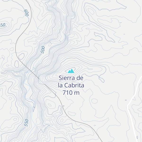 Map of Sierra de la Cabrita