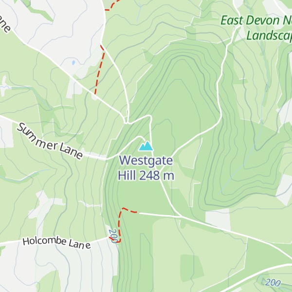 Map of Westgate Hill