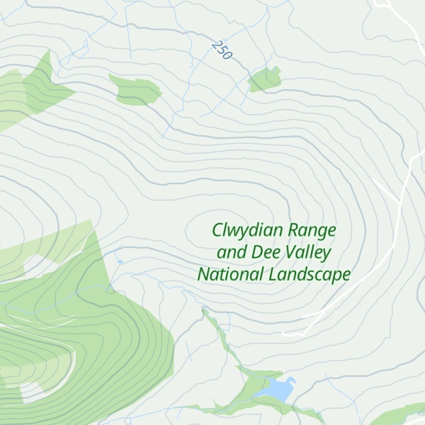 Map of Ffrith Mountain