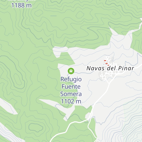 Map of Refugio Fuente Somera