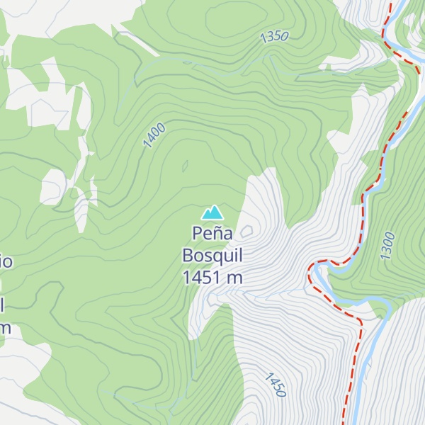 Map of Peña Bosquil