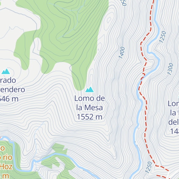Map of Lomo de la Mesa