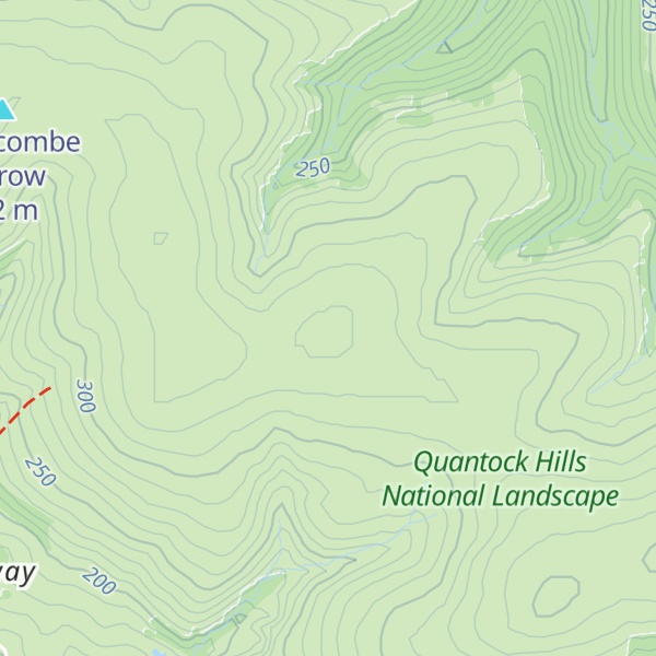 Map of Halsway Hill