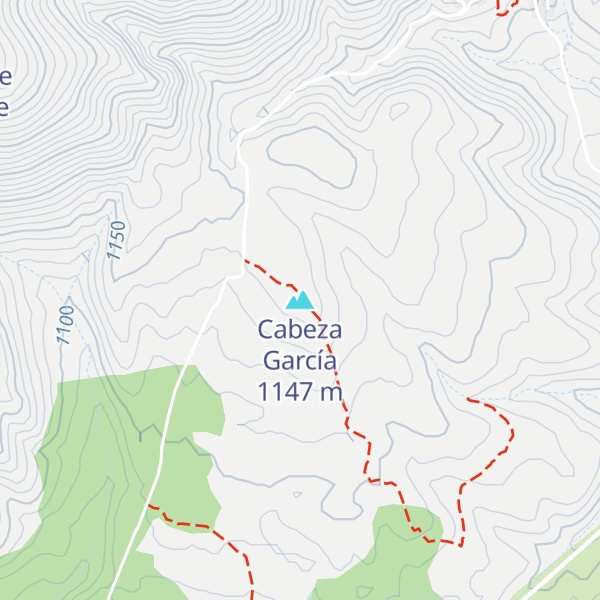 Map of Cabeza García