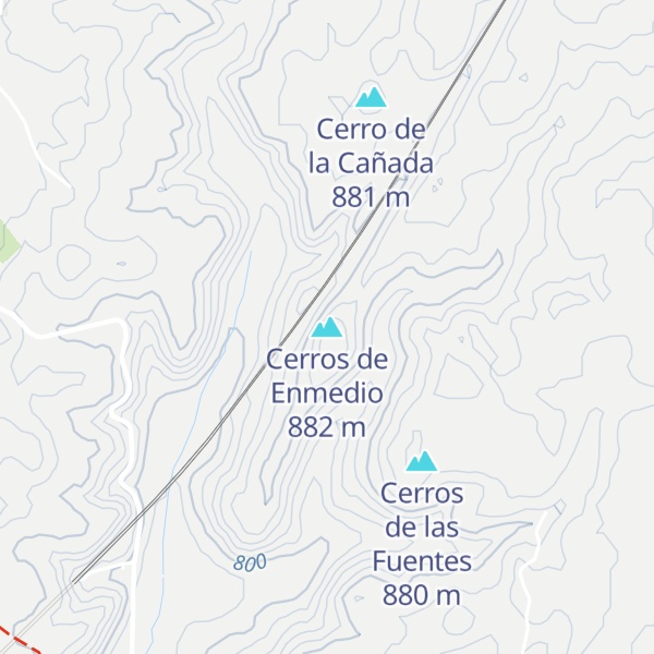 Map of Cerros de Enmedio