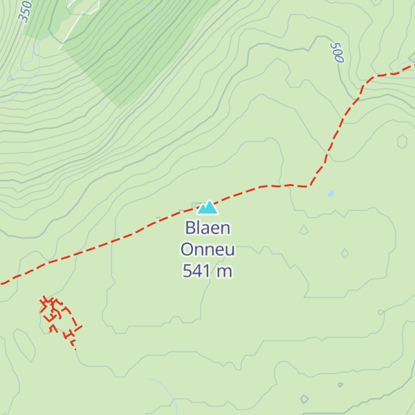 Map of Blaen Onneu